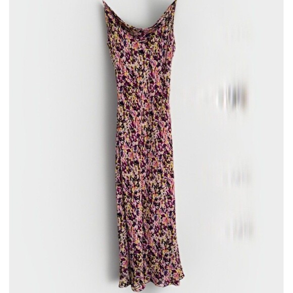 Diane Von Furstenberg Slip Dress Sz 6 100% Silk Colorful AbstractPrinted Bodycon - Picture 9 of 15